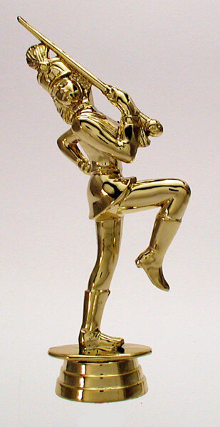Karnevals-Figur, gold, 17,2 cm hoch mit Sockel