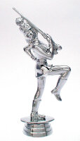 Karnevals-Figur, Gardist silber, 17,2 cm hoch
