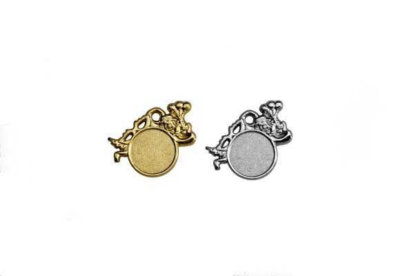 Karnevalsorden, gold-/silberfarbig, 50 mm,