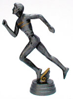 Sport-Figur L&auml;ufer, resin, 13,4 cm hoch mit Sockel