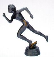 Sport-Figur L&auml;uferin, resin, 12,8 cm hoch mit Sockel