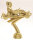 Motorsport-Figur "Kart", gold, 15,9 cm hoch mit Sockel