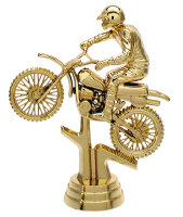 Motorsport-Figur "Motocross", gold, 13,4 cm...