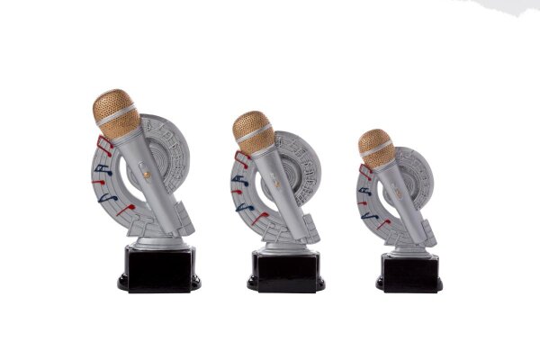 Musik-Ständer "Mikrofon", Resin, 18 cm