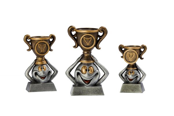 Neutrale-Ständer Funny-Cup, Resin, 3 Größen