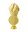 Siegesflamme, gold oder silber, 16,5 cm hoch mit Sockel,