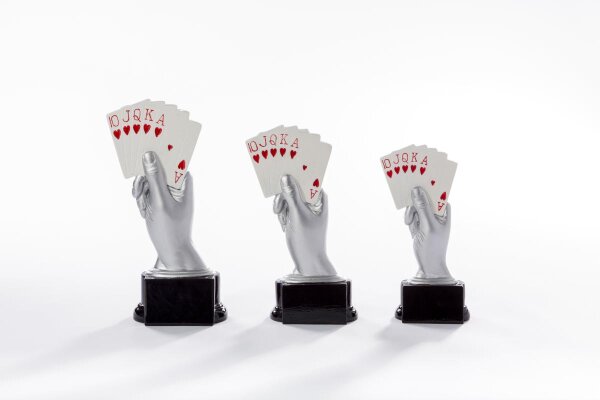 Poker-Ständer "Kartenspiel", Resin, 3 Größen