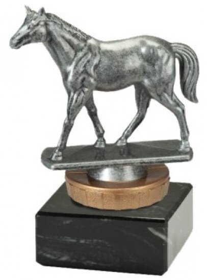 Pferde-St&auml;nder resin, ca. 10 cm hoch mit Sockel
