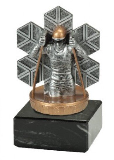 Skifigur Langlauf, resin, ca. 9,5 cm hoch,