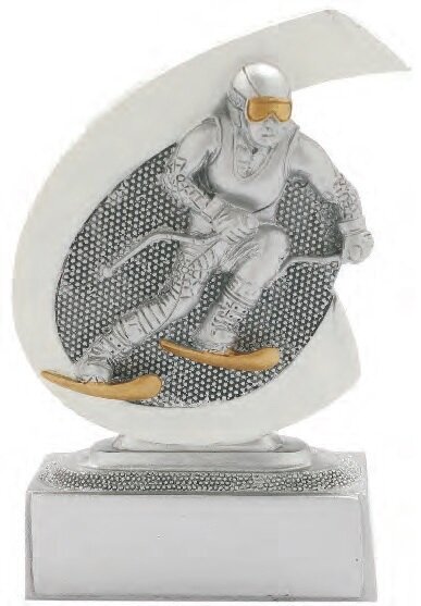 Sportständer Abfahrt, resin, 10 cm hoch