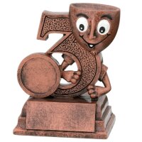 Pokalständer bronzefarbig, Kids-Cup 3.Platz, 9,5 cm...