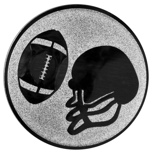 American Football-Emblem, Helm und Ball 50mm bronze