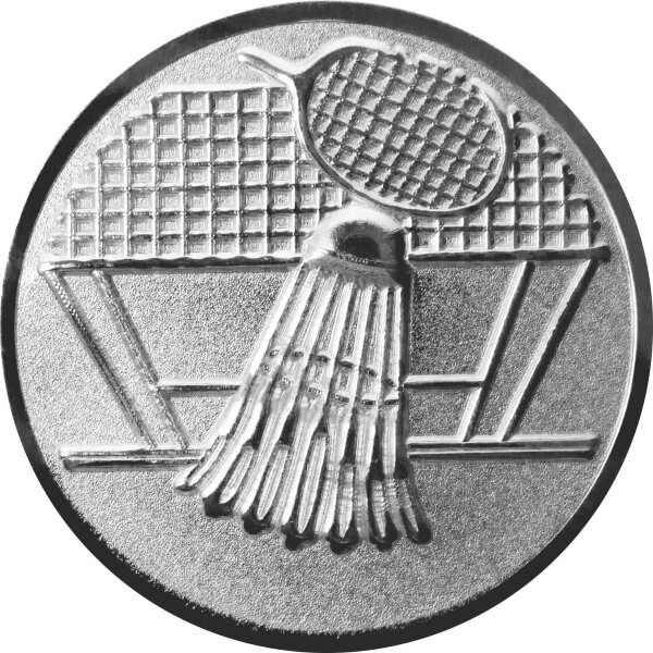 Badminton 3D Emblem, bronze 50mm