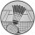Badminton 25mm, Gold, Emblem 2