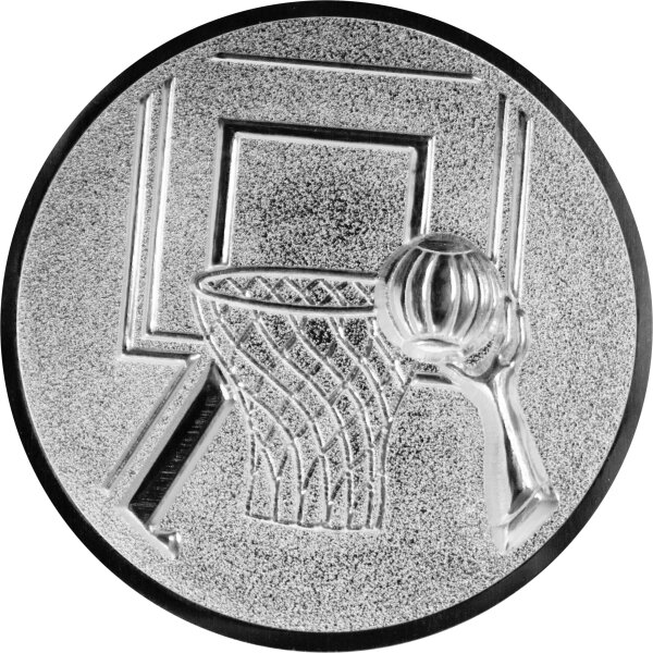 Basketballkorb 3D Emblem, 50mm bronze