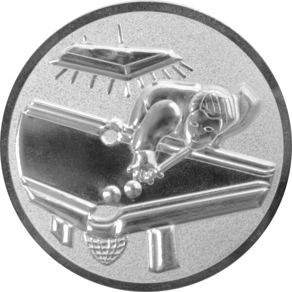 Billard 3D Emblem 50mm bronze