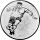 Fußballer Emblem 50mm bronze