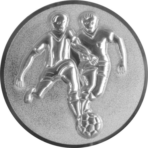 Fußball Zweikampf 3D Emblem, 25mm gold
