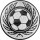 Fußball mit Kranz Emblem 25mm gold