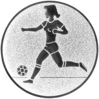 Fußballerin Emblem 25mm gold