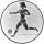 Fußballerin Emblem 50mm bronze