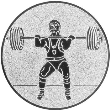 Gewichtheber Schulter Emblem 50mm bronze