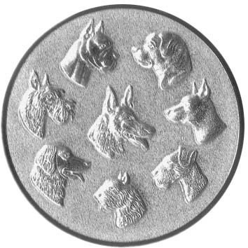 Hunderassen 3D Emblem 50mm bronze