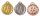 Fu&szlig;ballmedaille mit 32 mm &Oslash;, gold-/silber-/bronzefarbig,
