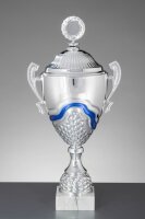 Henkel - Pokal blau-silberfarbig, 41,2 bis 68,0 cm hoch,...