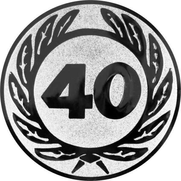 Zahl 40, Jubil&auml;um Emblem