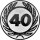 Zahl 40, Jubil&auml;um Emblem