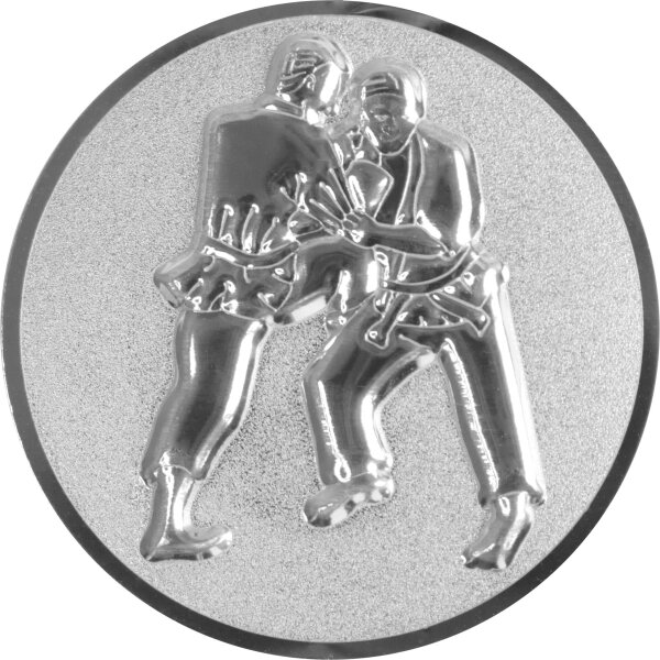Kampfsport Ringen 3D Emblem 50mm bronze