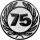 Zahl 75, Jubil&auml;um Emblem
