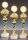 Pokal "Carolin" blau-goldfarbig, 32,5 bis 42,9 cm oder 6 er Serie