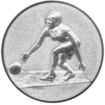 Kegeln Damen 3D Emblem