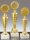 Pokalständer goldfarbig, 23,3 bis 31 cm, 6er Serie