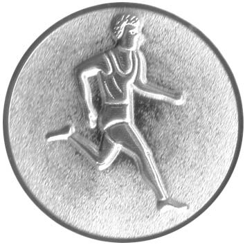 Leichtathletik Herren Läufer 3D Emblem, 25mm gold