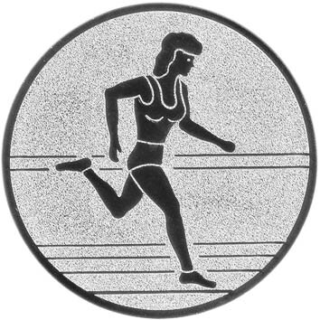 Leichtathletik Damen Läuferin Emblem