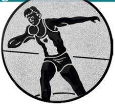 Leichtathletik Kugelstoßen Emblem