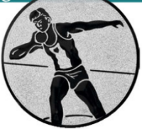 Leichtathletik Kugelsto&szlig;en Emblem