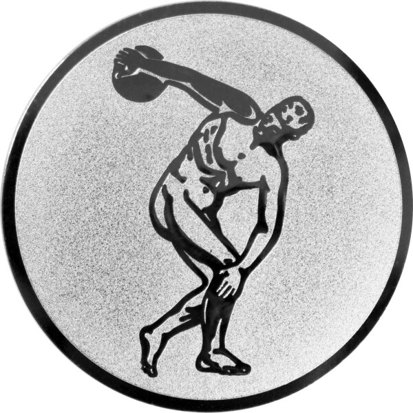 Leichtathletik Diskus Emblem