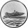 Rennboot Motorboot Emblem 50mm bronze
