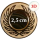 Neutral Siegerkranz Emblem, 2,5 auf 5cm 50mm gold