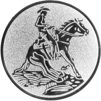 Westernreiten Emblem 50mm bronze