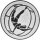 Rhönrad Emblem 25mm bronze