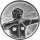 Bogenschießen Emblem, 50mm bronze