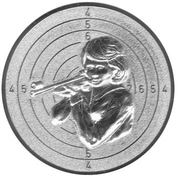 Schießen Damen m. Spiegel 3D Emblem