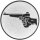 Schießen Sportpistole Emblem 50mm bronze