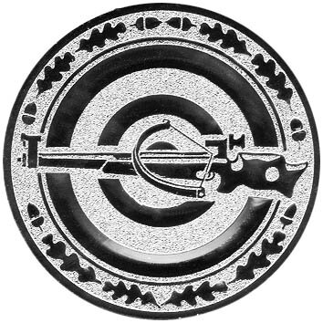 Schießen Armbrust Emblem 50mm bronze