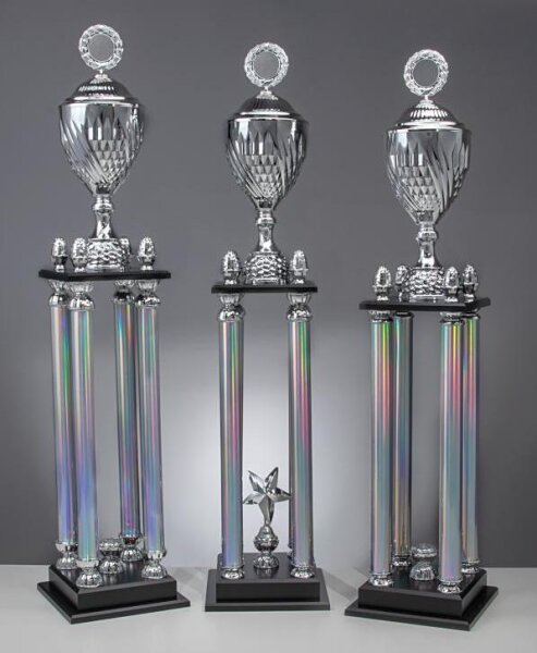 Säulen - Pokal, silber, 101 bis 107 cm oder 3er Serie